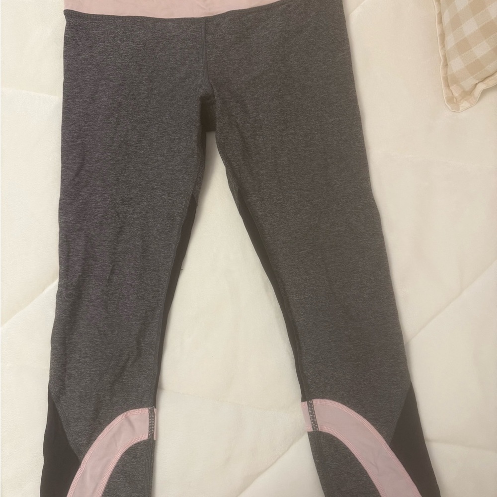 lululemon athletica Gray and Pink Leggings